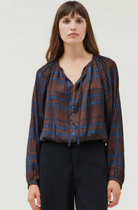 Cocoa Print Blouse
