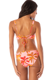 Pink Palms Victoria Bikini Top