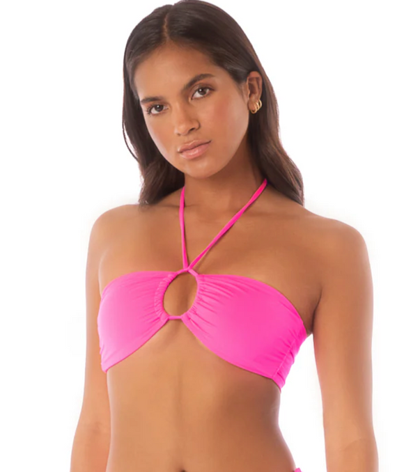 Fucshia Brilliant Bikini Top