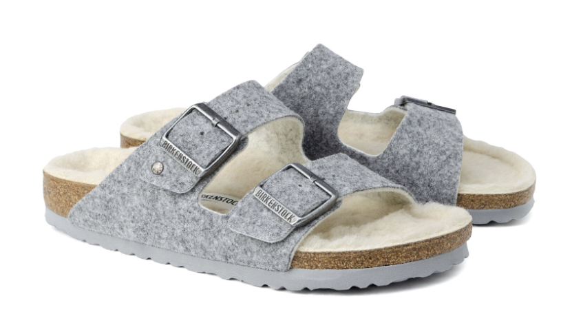 Birkenstock happy discount lamb grey