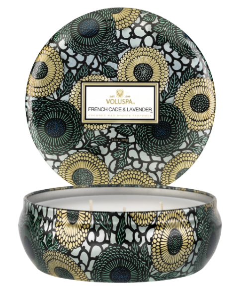 3 Wick Tin Candle (multiple options)
