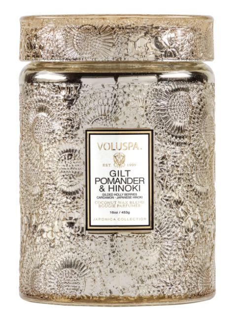 Gilt Pomander & Hinoki Large Jar