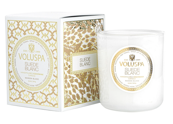 Suede Blanc Classic Candle 9.5 oz.