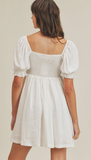 Front Ribbon Tie Mini Dress