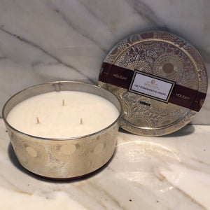 Gilt Pomander & Hinoki 3W Tin